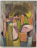Untitled by Richard Rogers, Oil on board, sold Mar 2025