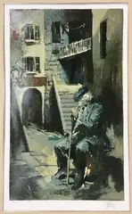 Untitled by Wayland Moore, Lithograph print, sold Mar 2025