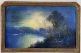 Hudson River Landscape by William Henry Chandler, Pastel "Hudson River Landscape", sold Mar 2025