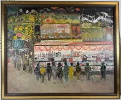 Untitled by Alain Mathiot, Oil on canvas, sold May 2025