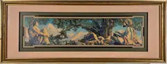 Rubaiyat by Maxfield Parrish, Lithograph print of Parrish's "Rubaiyat", sold May 2025