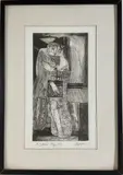 Untitled by Yaser Safi, Woodblock print, sold May 2025