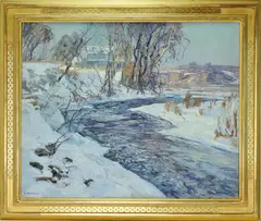 The End of the Island by Edward Willis Redfield, Oil on canvas, offered Jun 2025