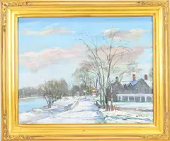 The Schuykill River by Walter Emerson Baum, Oil on canvas, sold Jun 2025