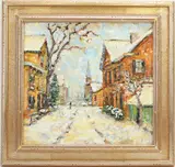Gentile Snow by Alan Fetterman, Oil on canvas, sold Jun 2025
