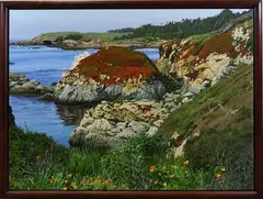 Near Hidden Cove by Peter M. Loftus, Oil on canvas, sold Jun 2025