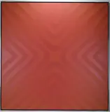 Red X (illusions series) by Elaine Etta Kahn Kurtz, Oil on canvas "Red X (illusions series)", offered Jun 2025