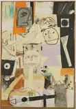 Untitled by Louis Tavelli, Mixed media collage, sold Jun 2025