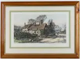 Ann Hathaway's Cottage by Wilfred Williams Ball, Lithograph print "Ann Hathaway's Cottage", sold Jun 2025