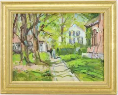 Untitled by Frank Edward Zuccarelli, Oil on board, sold Jun 2025