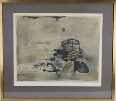 Untitled by Johnny Friedlander, Etching and aquatint, sold Jul 2025