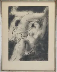 Bathers by Hans Erni, Lithograph, sold Jul 2025