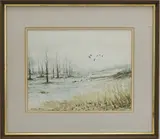 Untitled by Al Barker, Watercolor, sold Jul 2025