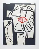 Paleolithic Paintings on Paper by Louis Tavelli, Mixed media/collage, sold Jul 2025
