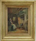 Untitled by George A. Newman, Oil on board, sold Jul 2025