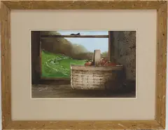Untitled by Edward Scirrotto, Watercolor, sold Jul 2025