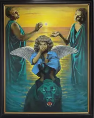 Eclipse by Sergei Goncharenko, Oil on canvas, sold Aug 2025