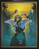 Eclipse by Sergei Goncharenko, Oil on canvas, sold Aug 2025