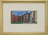 Untitled by Seymour Rotman, Oil on board, sold Aug 2025