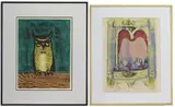 Owl by Mildred Murphy Dillon, Lithograph prints (2), sold Aug 2025