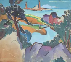 Untitled by Richard Rogers, Oil on unstretched canvas, sold Aug 2025