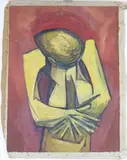 Untitled by Richard Rogers, Oil on unstretched canvas, sold Aug 2025