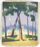 Untitled by Richard Rogers, Oil on unstretched canvas, sold Aug 2025