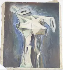Untitled by Richard Rogers, Oil on unstretched canvas, sold Aug 2025