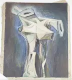 Untitled by Richard Rogers, Oil on unstretched canvas, sold Aug 2025