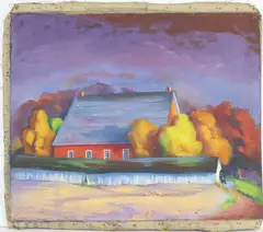 Untitled by Richard Rogers, Oil on unstretched canvas, sold Aug 2025
