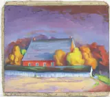 Untitled by Richard Rogers, Oil on unstretched canvas, sold Aug 2025