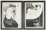 The Peacock Skirt by Aubrey Vincent Beardsley, Lithographs (2), sold Aug 2025