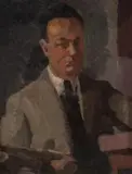 Self Portrait, London by Roland Wakelin, 1923, oil on canvas on board, sold Nov 2016