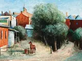 (The Horse’S Pen) by Sali Herman, 1951, oil on canvas, offered Nov 2016