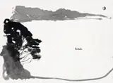 Lake Kintamani, Bali by Brett Whiteley, c.1980, ink on paper, sold Nov 2016