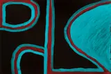 Untitled by Paddy Bedford, 2003, gouache on crescent board, sold Nov 2016