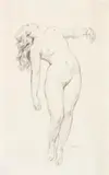 Delight by Norman Lindsay, pencil on paper, sold Nov 2016