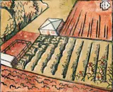 Air Travel: Pineapple Plantation by Dorrit Black, c.1949, Edition: edition of 50, sold Sep 2016