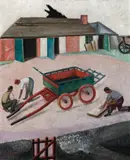 The Farm Cart by Roy De Maistre, c.1930, oil on canvas, offered Sep 2016