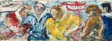 Yankee With Girls, Aussies Without by Danila Vassilieff, 1942, oil on muslin on board, sold Sep 2016