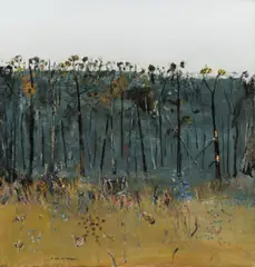 Acacia Saplings by Fred Williams, c.1974, oil on canvas, sold Sep 2016