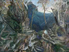 Morning Tallanbanna by William Robinson, 1998, oil on linen, sold Sep 2016