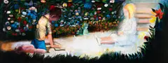 The Garden by Charles Blackman, 1972, oil on canvas, sold Sep 2016