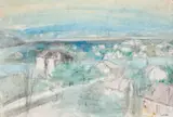Sydney by Lloyd Rees, 1974, pencil and watercolour on paper, sold Sep 2016