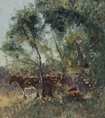 Spring Morning by Elioth Gruner, c.1917, oil on canvas, offered Sep 2016