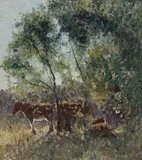Spring Morning by Elioth Gruner, c.1917, oil on canvas, offered Sep 2016