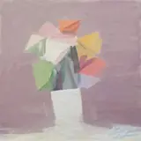 Floral Still Life by Sam Fullbrook, oil on canvas, offered Sep 2016