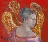 Della Francesca Angel, 1948 – 68 by John Perceval, oil on board, offered Sep 2016