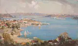 Sydney Harbour by James Ranalph Jackson, oil on canvas on board, sold Sep 2016