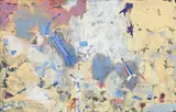 Poet And His Dog by Robert Juniper, 1988, oil and synthetic polymer paint on linen, sold Sep 2016